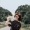 a person holding a dog